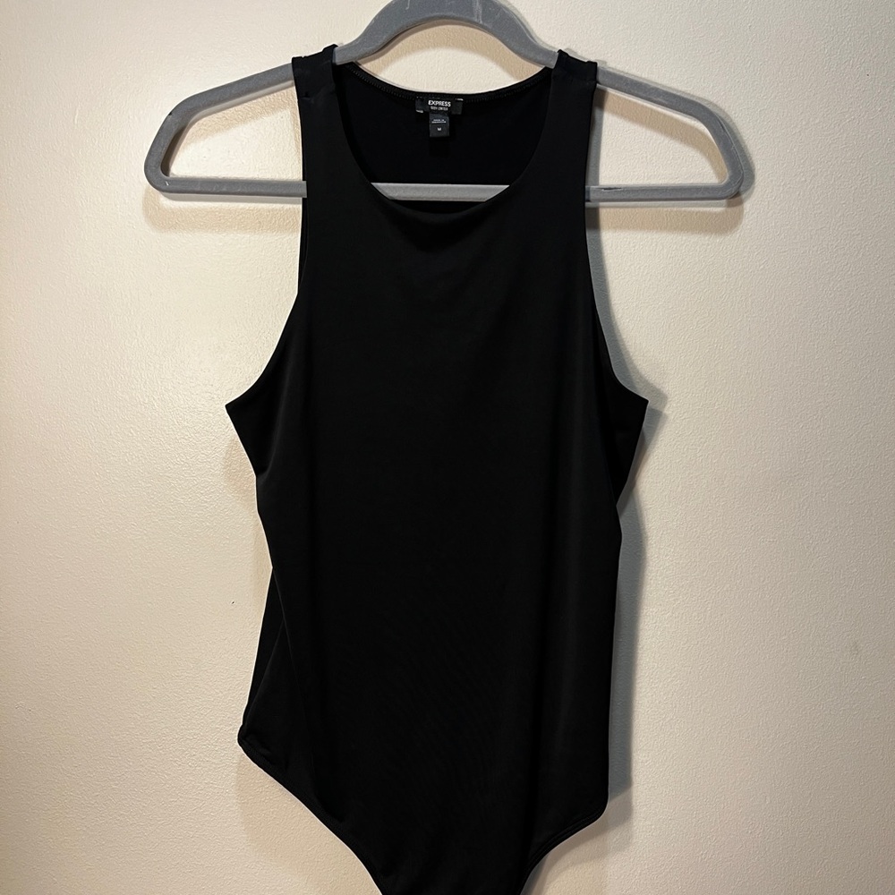 Black Sleeveless Bodysuit